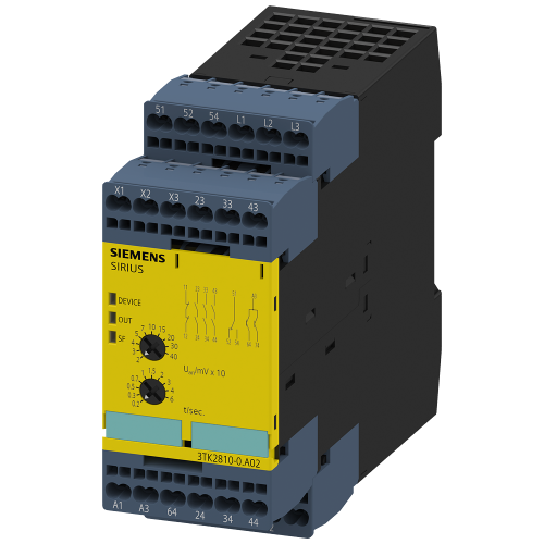 SIRIUS safety relay safety-oriented Standstill monitoring 230 V AC, 45 mm Spring-type terminal EC in