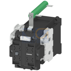 Contactor, Size 2, 2-pole, for railway applications DC-3 and 5, 7.5 A at 750 V 48V DC Auxiliary contacts 21 (2NO+1NC) with varistor and series resi...