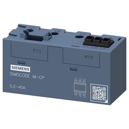 current/voltage measuring module current setting 0.3 - 40 A, voltage detection up to 690 V, straight-through transformer