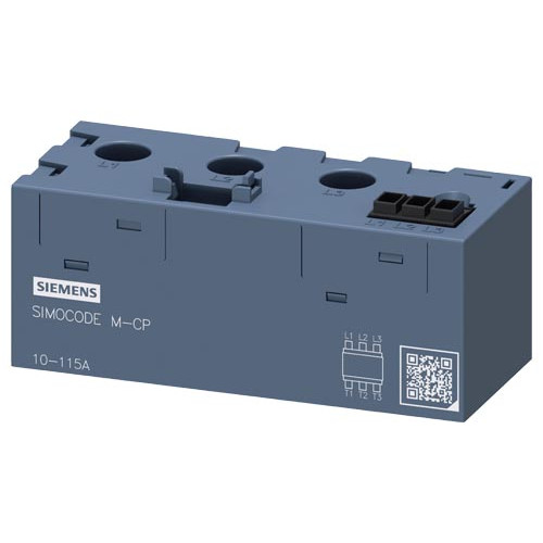 current/voltage measuring module current setting 10 - 115 A, voltage detection up to 690 V, straight-through transformer