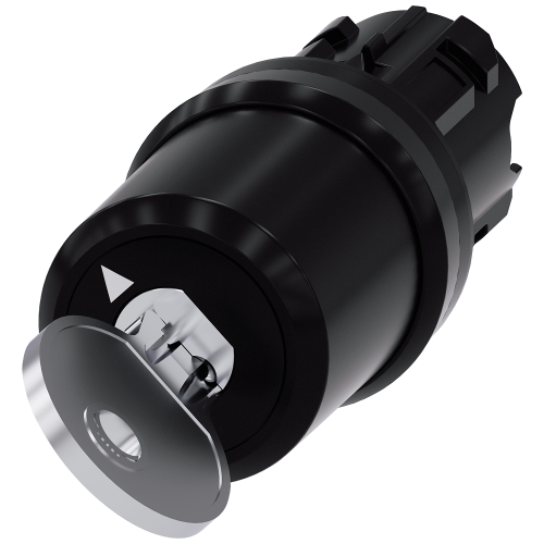 Key-operated switch BKS, 22 mm, round, plastic, key removal O