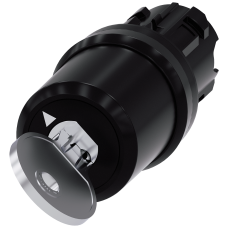 Key-operated switch BKS, 22 mm, round, plastic, key removal O+I