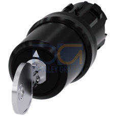 Key-operated switch BKS, 22 mm, round, plastic, key removal II