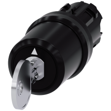 Key-operated switch BKS, 22 mm, round, plastic, key removal O