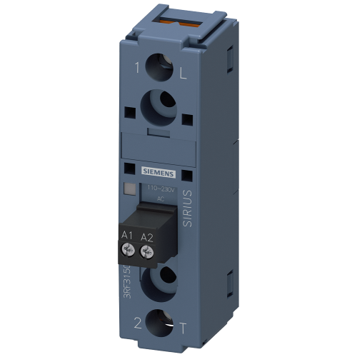 semiconductor relay, 1-pole 3RF3 for use with heat sinks width 22.5 mm, 50 A 24-230 V / 110-230 V AC screw terminal