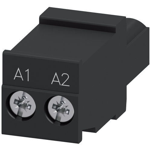 replacement control connector for 3RF30/31/32/33/34 screw-type connection system color black identifying marking A1 A2