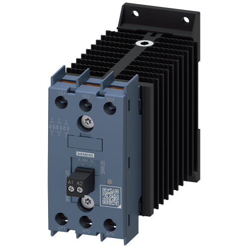solid-state contactor 3-pole 3RF34 AC-1 20 A 40 &deg;C 48-600 V / 4-30 V DC / 3-pole controlled / screw terminal / blocking voltage 1200 V