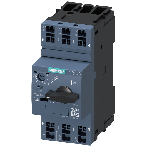 Circuit breaker, S00, motor protection, Class 10, A-release 0.14-0.2 A, short-circuit release 2.6 A