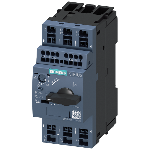 Circuit breaker size S00 for motor protection, CLASS 10 A-release 1.1...1.6 A N-release 21 A Spring-