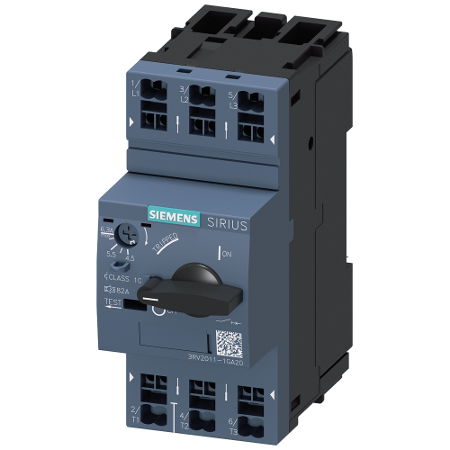 Circuit breaker, S00, motor protection, Class 10, A-release 4.5-6.3 A, short-circuit release 82 A