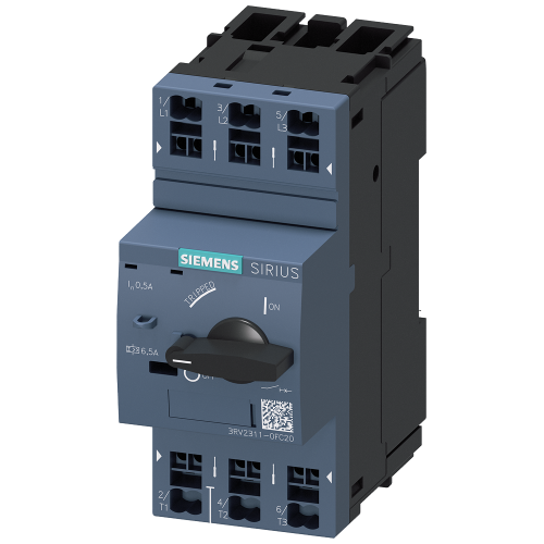 Circuit breaker, S00 for starter comb. 0.5 A, short-circuit release 6.5 A