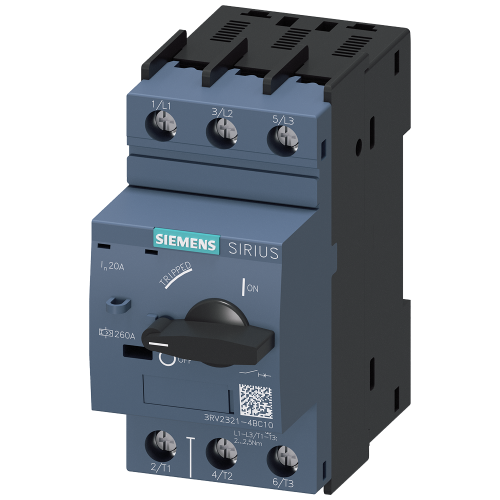 Circuit breaker, S0 for starter comb. 20 A, short-circuit release 260 A