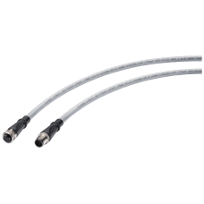 robust power connecting cable M12-180/M12-180; IP69; 4x1.5 sq. mm for power supply of end devices/network components; preassembled cable with M12 p...