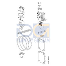 Bag of loose spare parts for SITRANS FST030 industrial encl 4 x Strain relief assembly 1 x Mounting tool 1 x pedestal dia. 48 mm 2 x Lockscrew 1 x cap nut Blind plug 2 x M20 1 x M25 3 x Self tapping