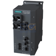 SCALANCE X202-2IRT, managed Layer 2 switch, 2x RJ45, 2x multimode BFOC