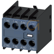 Auxiliary switch 2 NO + 2 NC current paths 1 NC, 1 NC, 1 NO, 1 NO, f. contactor relays/motor contactors, 60 units