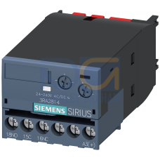 Solid-state time-delayed auxiliary switch OFF delay with control signal Relay 1 changeover contact 2