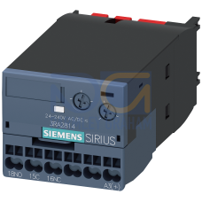 Solid-state time-delayed auxiliary switch OFF delay with control signal Relay 1 changeover contact 2