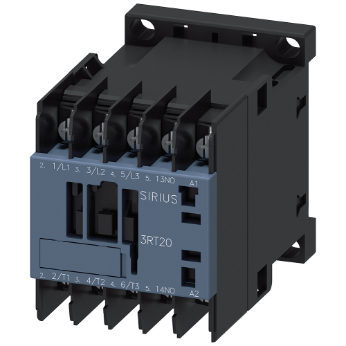 Power contactor, AC-3 9 A, 4kW / 400 V 1 NO, 220 V AC, 50 Hz, 240 V 60 Hz, 3-pole, Size S00 ring cable lug connection