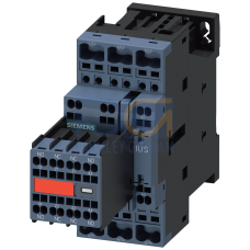 Contactor, AC-3e, 17 A/7.5 kW/400 V, 3-pole, 110 V AC/50 Hz, 120 V AC/60 Hz, 2 NO+2 NC, spring-type terminal