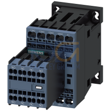 Contactor relay, 6 NO + 2 NC, 110 V AC, 50 / 60 Hz, with full-wave rectifier, Size S00, Spring-type