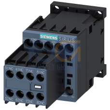 Contactor relay, 4 NO + 4 NC, 110 V AC, 50 / 60 Hz, Size S00, screw terminal, Removable auxiliary sw