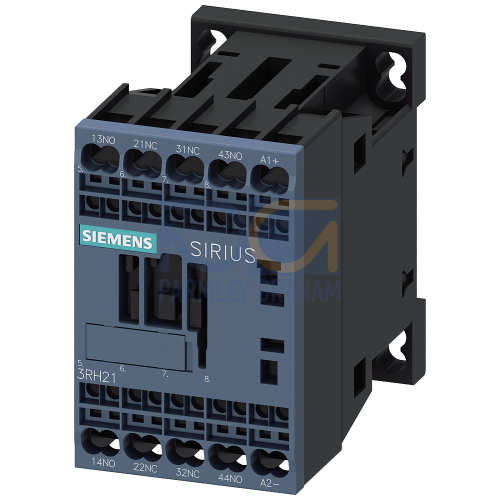 Contactor relay for railway 2 NO + 2 NC, DC 24-34V, 0,7...1,25*US, with integrated varistor Size S00, Spring-type terminal suitable for PLC outputs