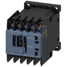 Contactor relay, 3 NO + 1 NC, 24 V DC, Size S00, ring cable lug connection