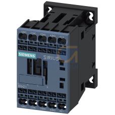Contactor relay, 3 NO + 1 NC, 24 V DC, with integrated diode, Size S00, Spring-type terminal