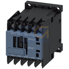 Contactor relay, 4 NO, 125 V DC, Size S00, ring cable lug connection