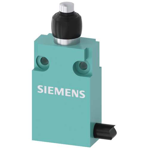 Metal plunger with rubber seal, 2m moulded cable (5x0.75mm2), with side cable exit - 1NO+1NC snap-action contact, 10A (AC15)