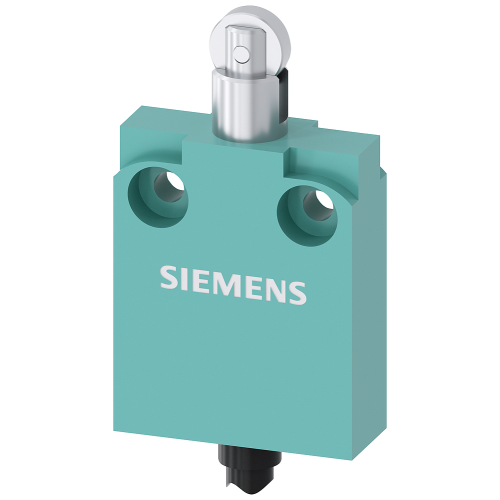 Plunger with roller, 2m moulded cable with bottom cable exit - 1NO+1NC snap-action contact, 10A (AC15)