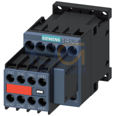 Contactor, AC-3e, 16 A/7.5 kW/400 V, 3-pole, 110 V AC/50 Hz, 120 V AC/60 Hz, 2 NO+2 NC, screw terminal