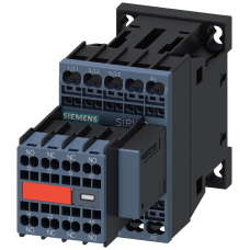 Contactor, AC-3e, 12 A/5.5 kW/400 V, 3-pole, 230 V AC, 50/60 Hz, 2 NO+2 NC, spring-type terminal