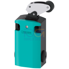 Position switch, 3SE5162, metal encl. XL, 56 mm wide with angular roller lever