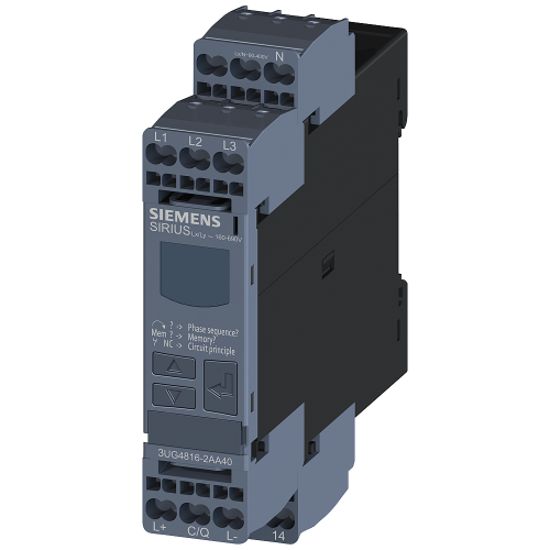 Monitoring relay, digital for 3Ph.-Spannung with N cond. for IO-Link AC 50 to