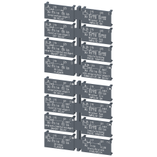 Label set for multi-function device, 2 CO label set (1 unit) with 16 functions
