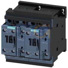 Reversing contactor assembly, AC-3, 4 kW/400 V, 220 V AC 50 Hz/240 V AC 60 Hz, 3-pole, S0