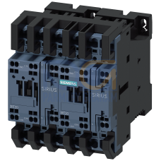 Reversing contactor assembly for 3RA27 AC-3, 5.5kW/400 V, 24 V DC 3-pole, Size S0 Spring-type termi