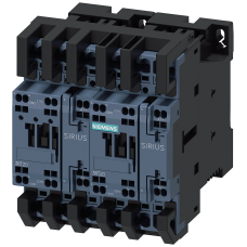 Reversing contactor assembly for 3RA27 AC-3, 5.5kW/400 V, 24 V DC 3-pole, Size S0 Spring-type termi