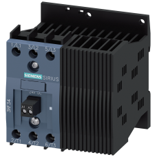 Solid-state contactor 3RF3, 3-ph. AC53 16 A 48-480 V/24 V DC 2-phase controlled