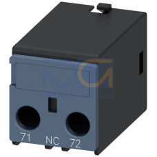 Auxiliary switch on the front, 1 NC Current path 1 NC Connection from below for 3RH and 3RT screw te