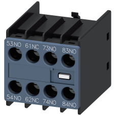 Auxiliary switch, 3 NO+1 NC, current path 1 NO, 1 NC, 1 NO, 1 NO, for contactor relays, S00