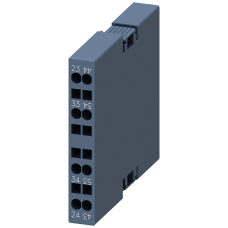 Auxiliary switch lateral, 2 NO, current paths: 1 NO, 1 NO for motor contactors, S00
