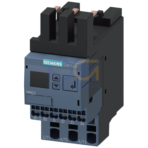 Monitoring relay, can be mounted onto 3RT2 contactor, size S00 standard, 4-40 A
