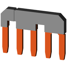 Parallel connector without connection terminal, 3-pole for 3RT102.