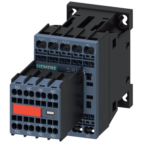 Power contactor, AC-3 7 A, 3kW / 400 V 2 NO + 2 NC, 230 V AC 50 / 60 Hz, 3-pole, Size S00, Spring-t