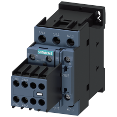 power contactor, AC-3 12 A, 5.5kW / 400 V 2 NO + 2 NC, 230 V AC 50 / 60 Hz, 3-pole Size S0, screw t