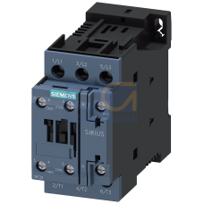 power contactor, AC-3 17 A, 7.5kW / 400 V 1 NO + 1 NC, 230 V DC, 3-pole, Size S0 screw terminal