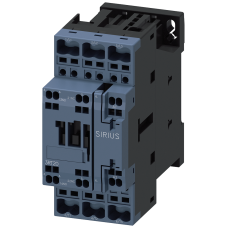 Contactor, AC-3, 25 A/11 kW/400 V, 3-pole, 230 V AC/50 Hz, 1 NO+1 NC, spring-type terminal